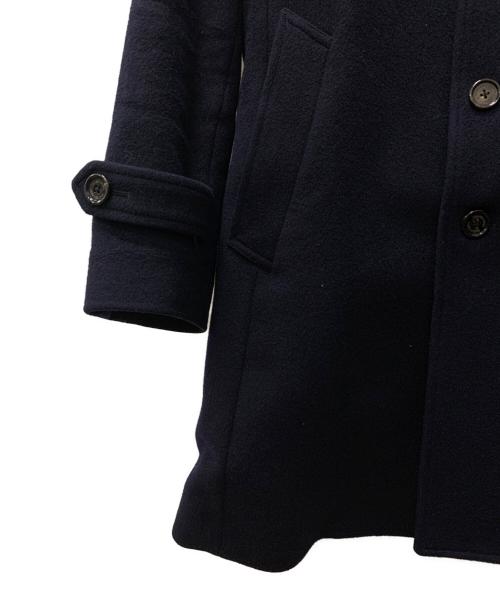 BLACK LABEL CRESTBRIDGE（ブラックレーベル クレストブリッジ）BLACK LABEL CRESTBRIDGE (ブラックレーベル クレストブリッジ) ステンカラーウールコート ネイビー サイズ:Mの古着・服飾アイテム