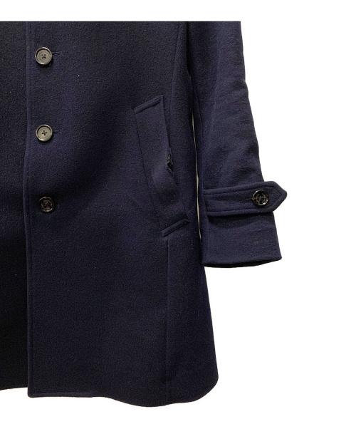 BLACK LABEL CRESTBRIDGE（ブラックレーベル クレストブリッジ）BLACK LABEL CRESTBRIDGE (ブラックレーベル クレストブリッジ) ステンカラーウールコート ネイビー サイズ:Mの古着・服飾アイテム
