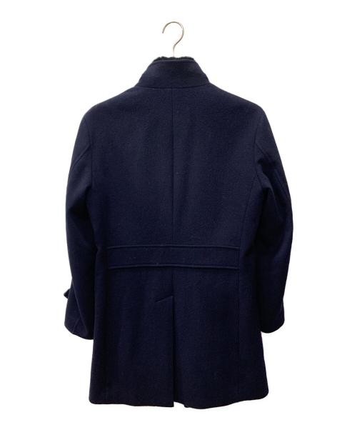 BLACK LABEL CRESTBRIDGE（ブラックレーベル クレストブリッジ）BLACK LABEL CRESTBRIDGE (ブラックレーベル クレストブリッジ) ステンカラーウールコート ネイビー サイズ:Mの古着・服飾アイテム