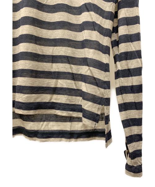 Vivienne Westwood（ヴィヴィアンウエストウッド）Vivienne Westwood (ヴィヴィアンウエストウッド) 長袖カットソー ブラウン×ブラック サイズ:48の古着・服飾アイテム