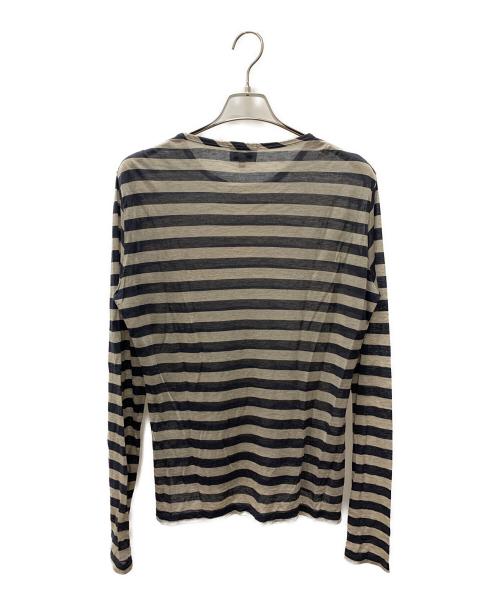 Vivienne Westwood（ヴィヴィアンウエストウッド）Vivienne Westwood (ヴィヴィアンウエストウッド) 長袖カットソー ブラウン×ブラック サイズ:48の古着・服飾アイテム