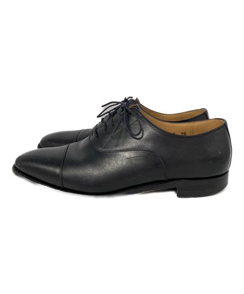 SCOTCH GRAIN（スコッチグレイン）SCOTCH GRAIN (スコッチグレイン) ストレートチップシューズ ブラック サイズ:26cmの古着・服飾アイテム