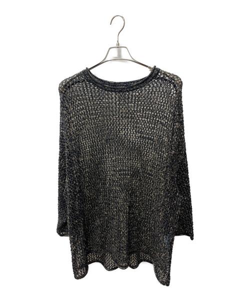Dulcamara（ドゥルカマラ）Dulcamara (ドゥルカマラ) メッシュニット ブラック×ベージュ サイズ:1の古着・服飾アイテム