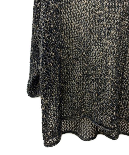 Dulcamara（ドゥルカマラ）Dulcamara (ドゥルカマラ) メッシュニット ブラック×ベージュ サイズ:1の古着・服飾アイテム