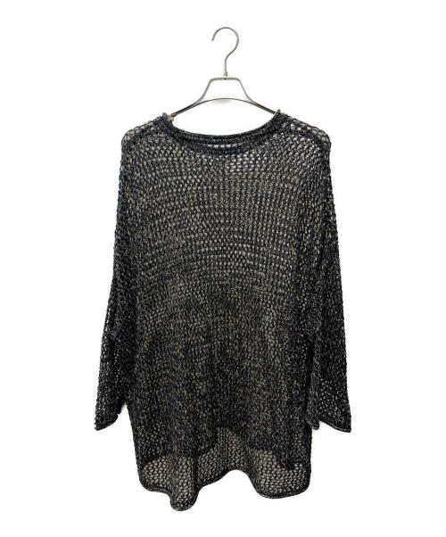 Dulcamara（ドゥルカマラ）Dulcamara (ドゥルカマラ) メッシュニット ブラック×ベージュ サイズ:1の古着・服飾アイテム