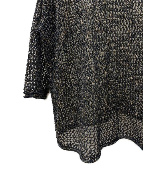 Dulcamara（ドゥルカマラ）Dulcamara (ドゥルカマラ) メッシュニット ブラック×ベージュ サイズ:1の古着・服飾アイテム