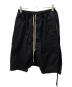 Rick Owens DRKSHDW（リックオウエンス ダークシャドウ）の古着「ハーフパンツ」｜ブラック
