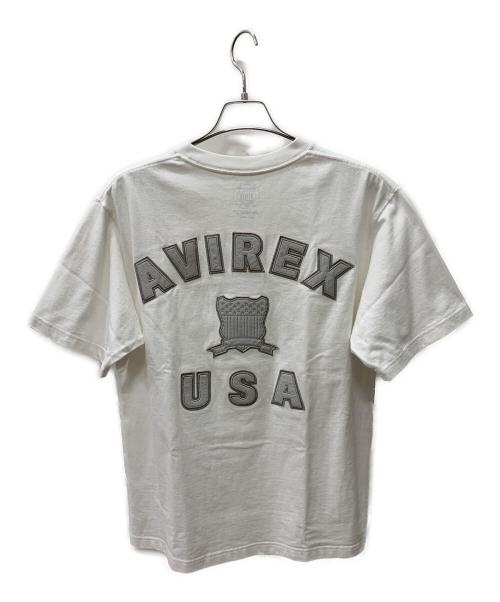 AVIREX（アヴィレックス）AVIREX (アヴィレックス) 半袖カットソー ホワイト サイズ:Lの古着・服飾アイテム