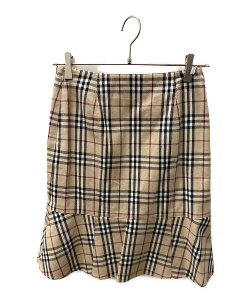BURBERRY BLUE LABEL（バーバリー ブルー レーベル）BURBERRY BLUE LABEL (バーバリー ブルー レーベル) ノバチェックスカート ベージュ サイズ:Sの古着・服飾アイテム