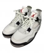 NIKEナイキ）の古着「AIR JORDAN 4 RETRO」｜ホワイト
