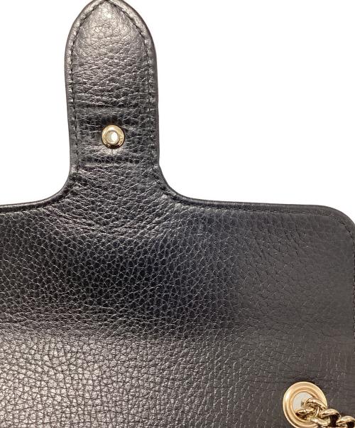 GUCCI（グッチ）GUCCI (グッチ) インターロッキングG チェーンショルダーバッグ ブラックの古着・服飾アイテム