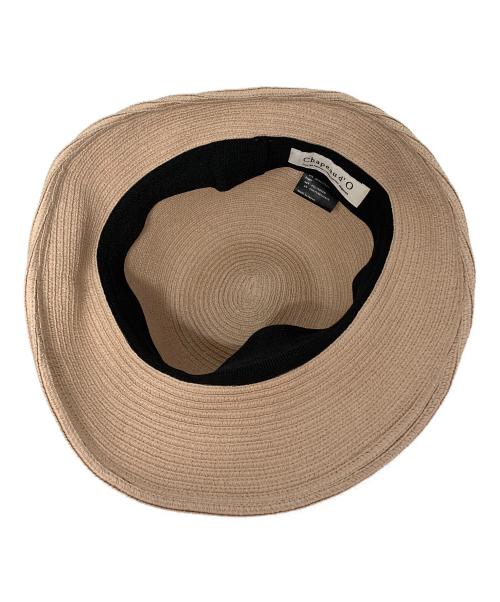 Chapeau d' O（シャポー ド オー）Chapeau d' O (シャポー ド オー) ストローハット ピンクの古着・服飾アイテム