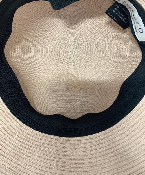 Chapeau d' O（シャポー ド オー）Chapeau d' O (シャポー ド オー) ストローハット ピンクの古着・服飾アイテム
