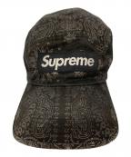 SUPREMEシュプリーム）の古着「25SS Bandana Jacquard Denim Camp Cap」｜ブラック