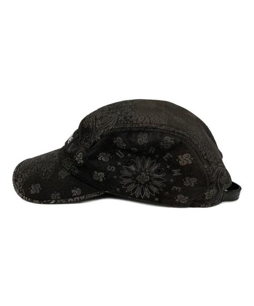 SUPREME（シュプリーム）SUPREME (シュプリーム) 25SS Bandana Jacquard Denim Camp Cap ブラックの古着・服飾アイテム
