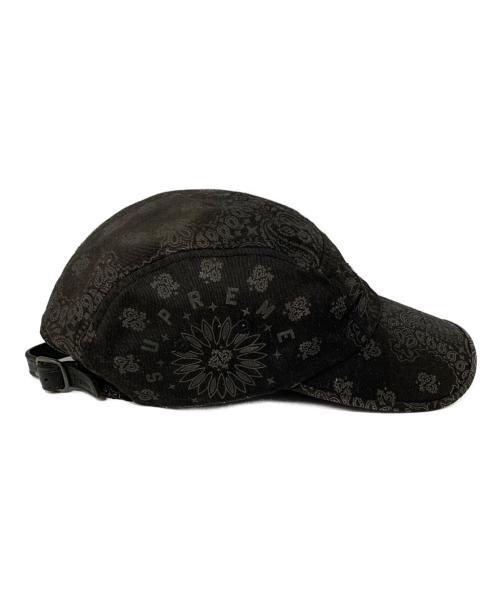 SUPREME（シュプリーム）SUPREME (シュプリーム) 25SS Bandana Jacquard Denim Camp Cap ブラックの古着・服飾アイテム