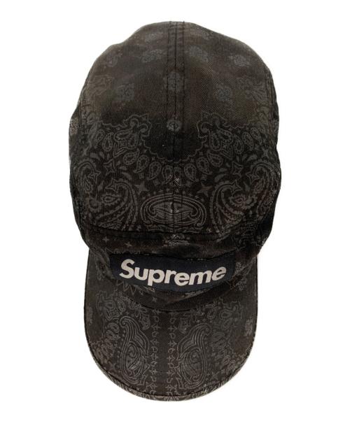 SUPREME（シュプリーム）SUPREME (シュプリーム) 25SS Bandana Jacquard Denim Camp Cap ブラックの古着・服飾アイテム