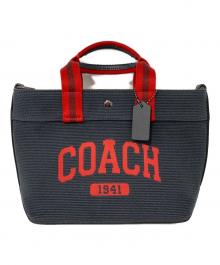 COACH（コーチ）の古着「2WAYバッグ」｜ネイビー