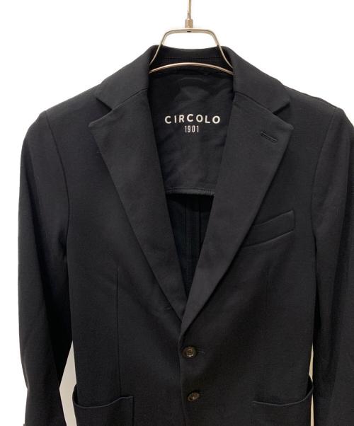 CIRCOLO 1901（チルコロ1901）Circolo 1901 (チルコロ1901) テーラードジャケット ブラック サイズ:44の古着・服飾アイテム