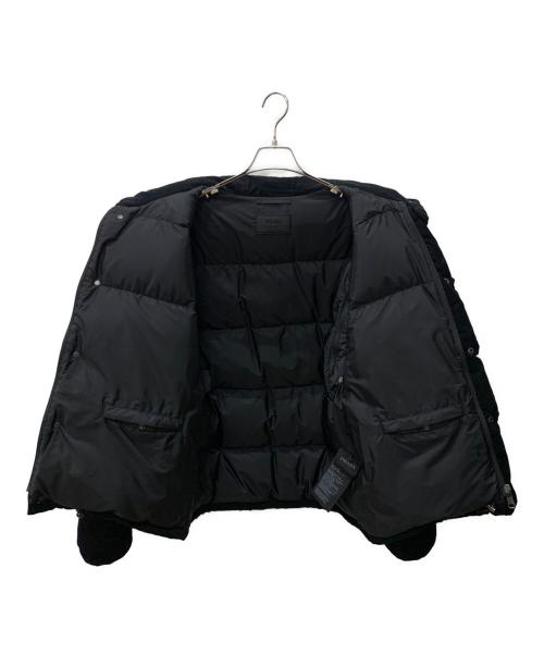 PRADA（プラダ）PRADA (プラダ) 25AW 2WAYミディアムウェイト コーデュロイ ダウンジャケット ブラック サイズ:Lの古着・服飾アイテム