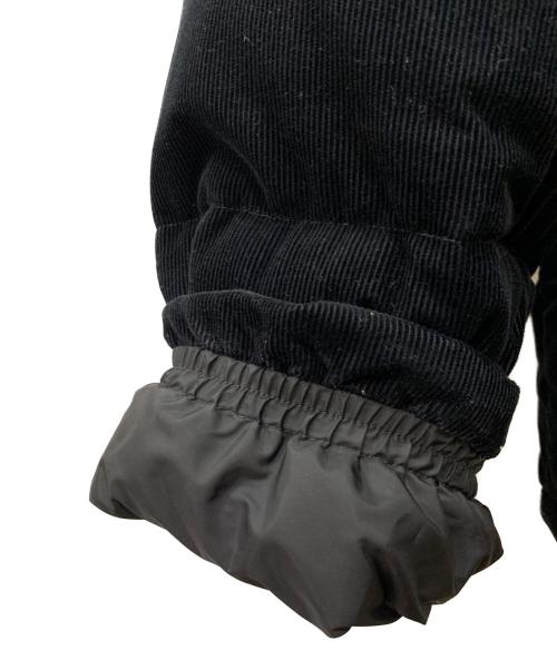 PRADA（プラダ）PRADA (プラダ) 25AW 2WAYミディアムウェイト コーデュロイ ダウンジャケット ブラック サイズ:Lの古着・服飾アイテム