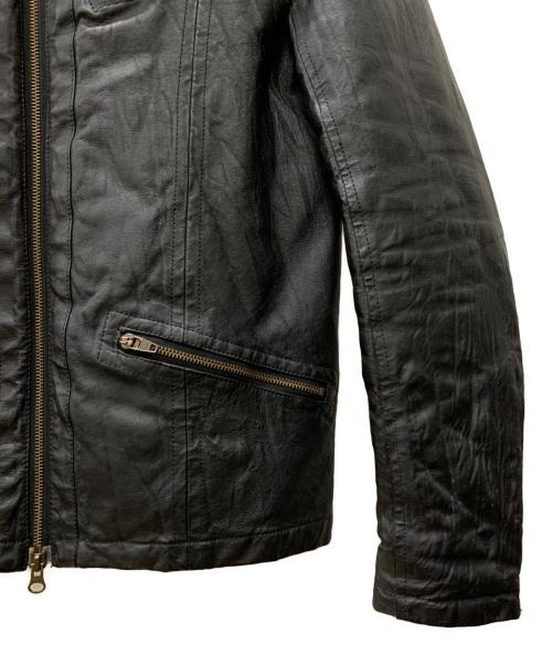 JACKROSE（ジャックローズ）JACKROSE (ジャックローズ) ファーライダースジャケット ブラック サイズ:4の古着・服飾アイテム