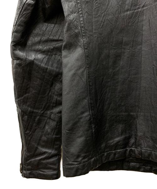 JACKROSE（ジャックローズ）JACKROSE (ジャックローズ) ファーライダースジャケット ブラック サイズ:4の古着・服飾アイテム