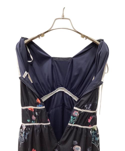 Snidel（スナイデル）Snidel (スナイデル) フラワードロストディティールワンピース ネイビーの古着・服飾アイテム