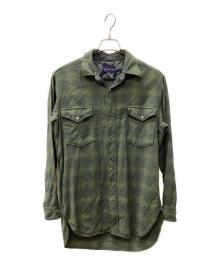 PENDLETON（ペンドルトン）の古着「60年代 長袖シャツ」｜グリーン