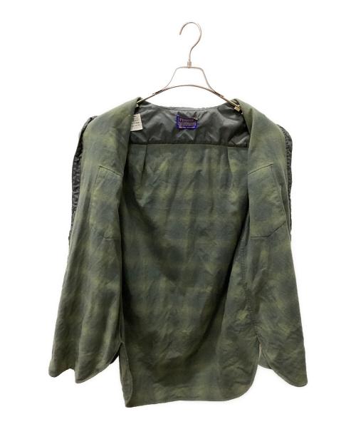 PENDLETON（ペンドルトン）PENDLETON (ペンドルトン) 60年代 長袖シャツ グリーン サイズ:16の古着・服飾アイテム