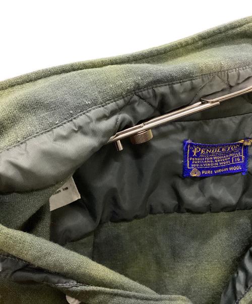 PENDLETON（ペンドルトン）PENDLETON (ペンドルトン) 60年代 長袖シャツ グリーン サイズ:16の古着・服飾アイテム