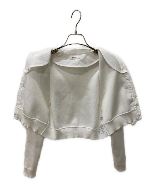 Snidel（スナイデル）Snidel (スナイデル) フリルニットカーディガン 2026年モデル ホワイト サイズ:Fの古着・服飾アイテム