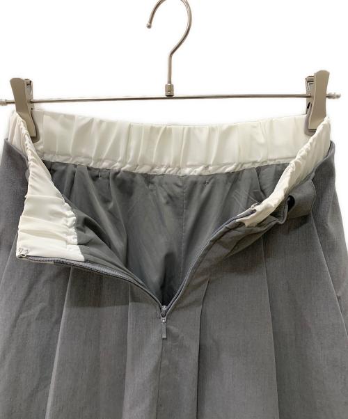 Snidel（スナイデル）Snidel (スナイデル) レイヤードデザインプリーツスカショ グレーの古着・服飾アイテム