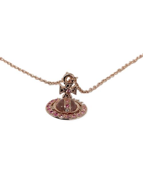 Vivienne Westwood（ヴィヴィアンウエストウッド）Vivienne Westwood (ヴィヴィアンウエストウッド) NEW TINY ORB RG ピンク×ゴールドの古着・服飾アイテム