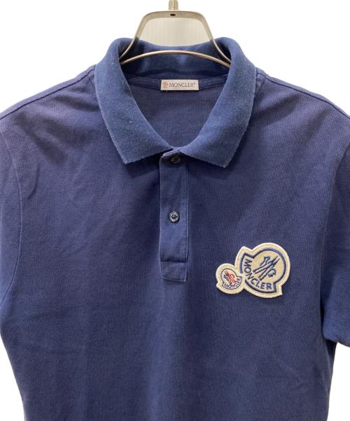 MONCLER（モンクレール）MONCLER (モンクレール) ポロシャツ ネイビー サイズ:Sの古着・服飾アイテム