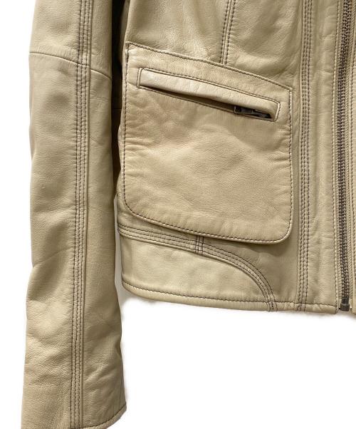 HARLEY-DAVIDSON（ハーレーダビッドソン）HARLEY-DAVIDSON (ハーレーダビッドソン) ライダースジャケット ベージュ サイズ:XSの古着・服飾アイテム