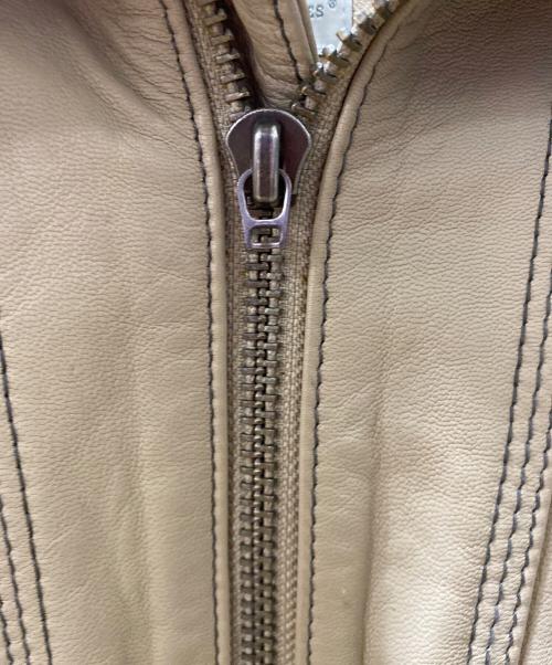 HARLEY-DAVIDSON（ハーレーダビッドソン）HARLEY-DAVIDSON (ハーレーダビッドソン) ライダースジャケット ベージュ サイズ:XSの古着・服飾アイテム