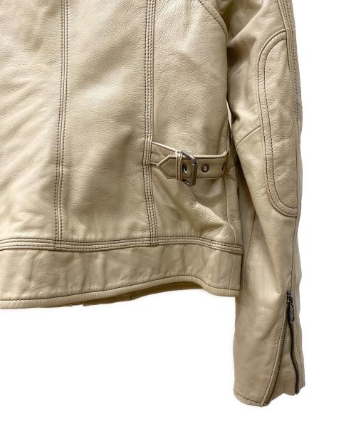 HARLEY-DAVIDSON（ハーレーダビッドソン）HARLEY-DAVIDSON (ハーレーダビッドソン) ライダースジャケット ベージュ サイズ:XSの古着・服飾アイテム