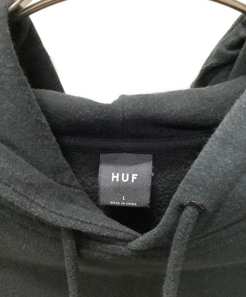 HUF（ハフ）HUF (ハフ) プルオーバーパーカー ブラック サイズ:Lの古着・服飾アイテム