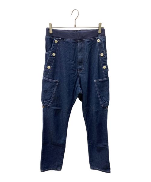 mercibeaucoup（メルシーボークー）mercibeaucoup (メルシーボークー) サルエルデニムパンツ インディゴの古着・服飾アイテム