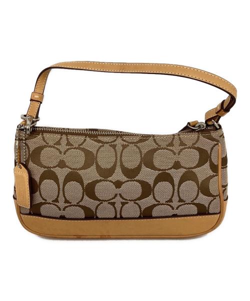 COACH（コーチ）COACH (コーチ) シグネチャー ショルダーポーチ ブラウンの古着・服飾アイテム