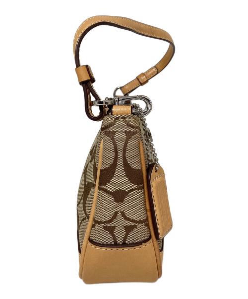 COACH（コーチ）COACH (コーチ) シグネチャー ショルダーポーチ ブラウンの古着・服飾アイテム