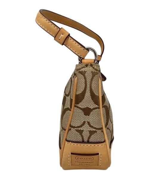 COACH（コーチ）COACH (コーチ) シグネチャー ショルダーポーチ ブラウンの古着・服飾アイテム
