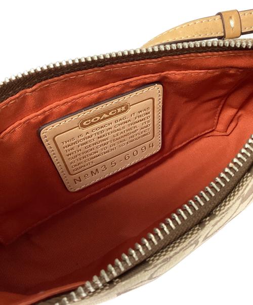 COACH（コーチ）COACH (コーチ) シグネチャー ショルダーポーチ ブラウンの古着・服飾アイテム