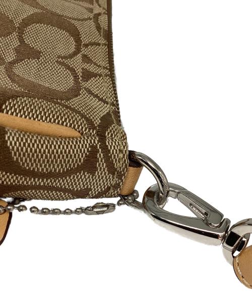 COACH（コーチ）COACH (コーチ) シグネチャー ショルダーポーチ ブラウンの古着・服飾アイテム