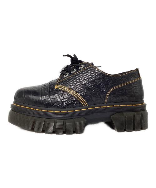 Dr.Martens（ドクターマーチン）Dr.Martens (ドクターマーチン) Heaven by Marc Jacobs (ヘブンバイマークジェイコブス) AUDRICK 3i HMJ CROCO ブラック サイズ:UK7の古着・服飾アイテム