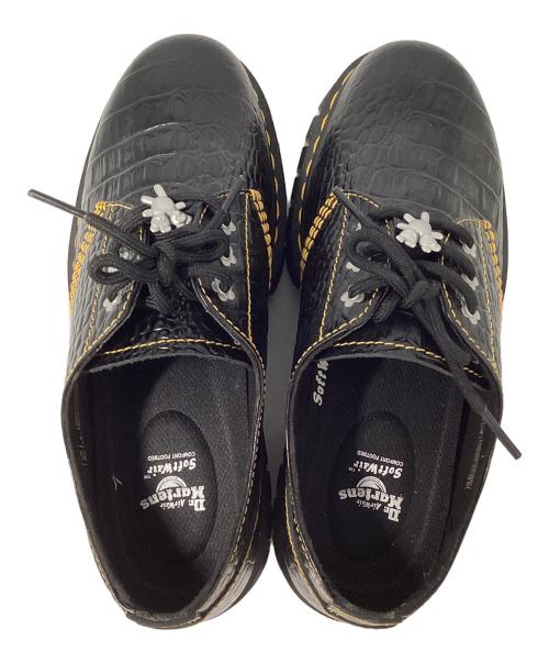 Dr.Martens（ドクターマーチン）Dr.Martens (ドクターマーチン) Heaven by Marc Jacobs (ヘブンバイマークジェイコブス) AUDRICK 3i HMJ CROCO ブラック サイズ:UK7の古着・服飾アイテム