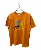 stussyステューシー）の古着「90’ｓTシャツ」｜オレンジ