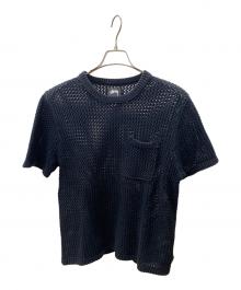 stussy（ステューシー）の古着「メッシュＴシャツ」｜ブラック