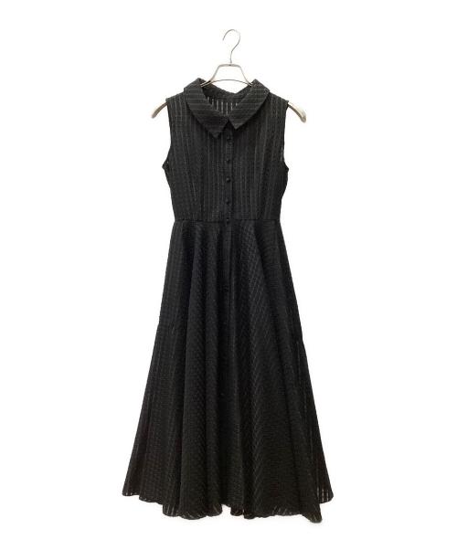 JENNE（ジェンヌ）JENNE (ジェンヌ) ノースリーブ・キャミソールワンピース ブラック サイズ:Mの古着・服飾アイテム